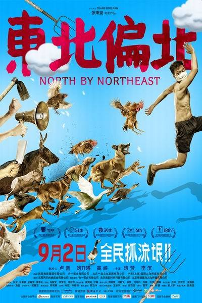 《东北偏北》海报