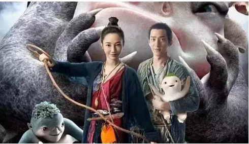 戛纳国际先导海报初露《捉妖记2》新格局，清风荷塘胡巴戏水新妖露端倪